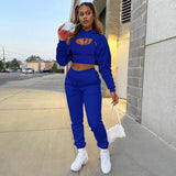 Three-piece Solid Color Set – Hooded Sweatshirt, Vest and Drawstring Trousers