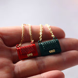 Metal Bag, Decorative Miniature Model, Dollhouse Accessories (Pack of 4)