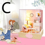 Handmade DIY Hut Assembling Toy, Wooden Doll House