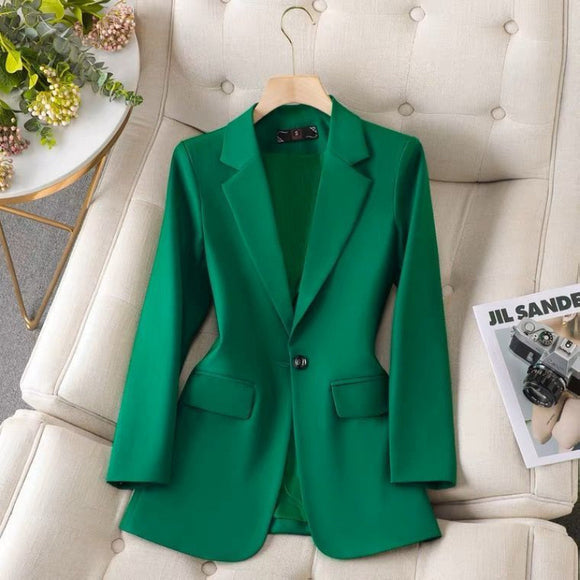 Spring and Autumn All-match Solid Color Blazer
