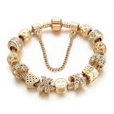 New Large-hole Beads, Color-retaining Gold-plated Women's Bracelet