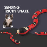 Smart Interactive Snake Cat Toy – USB Rechargeable Pet Teaser