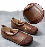 Leather Retro Casual Soft Sole Women's Shoes