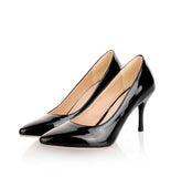 Patent Leather Stiletto Net High-heeled Shoes