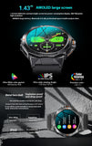 Big Screen Smart Watch – Bluetooth Calling, Heart Rate & SpO₂ Tracking with Weather