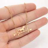 INS Light Luxury Personality, Cute Cartoon Animal Pendant Necklace