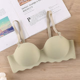 One-piece Seamless, Growing Breasts Strapless Bra, Shumei Students' Underwear
