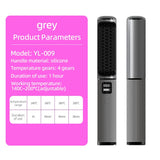 LCD USB Charging Straight Comb, Negative Ion Lazy Hair Straightener, Curly Hair, Dual-use Broken Hair Finishing Device