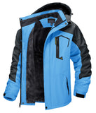 Outdoor Waterproof Winter Jacket with Detachable Hat for Teens and Young Men