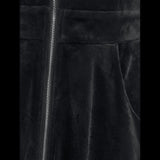 Patchwork Gothic Style, Hooded Long Sleeve, Pleuche Cat Ear Dress
