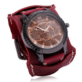 Personality European and American Punk Leather Watch