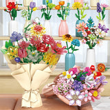 Building Blocks, Flower Decoration Bouquet Rose Assembled Toy