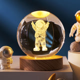 Luminous Starry Sky and Planets Moon - Crystal Ball Small Night Lamp, Projection Ambience Light, Creative Gift Ideas