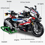 Motorcycle Model Toy, Assembled Building Blocks