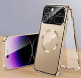 Double-sided Magnetic Glass Phone Case, Full Protection Cover