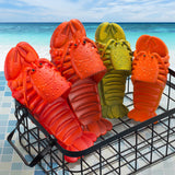 Cute Lobster Slippers for Kids Women Men, Summer Beach Shoes