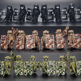 Military Building Blocks Doll, Assembled Desert Army