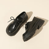 Deep Cut Thick Heel Shoes for Women