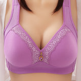 Large Size Thin Wireless Underwear Push-up Non-magnetic Bra