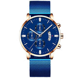 Business Luxury Gifts for Men, Mesh Band Quartz Watch