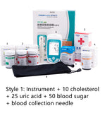 Blood Sugar or Glucose Detector, Uric Acid Meter, Total Cholesterol Analyzer