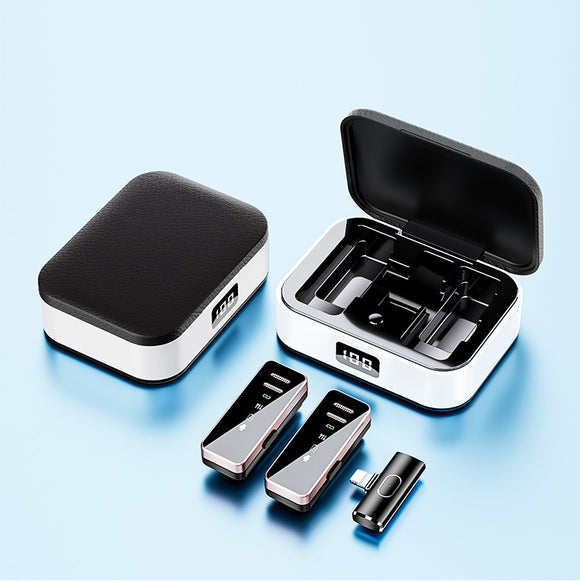 Double Wireless Collar Clip, Outdoor Short Video Recording Live Broadcast Small Microphone