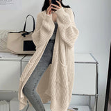 Style Icon, Loose Thick Knitted Coat for Women