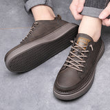 Casual Sneakers for Men, Waterproof Flat Shoes for Workplace, College and Everyday Use