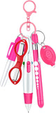 Flashlight, Foldable Scissors, Ballpoint Pen, Keychain 6-piece Set for Nurse's Day