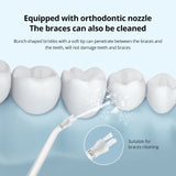 Oral Irrigator, Dental Portable Water Flosser Tips, USB Rechargeable 200ml Water Tank Flosser for Cleaning Teeth