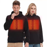 USB Heated Hooded Sweater – Electric Thermal Sweatshirt for Unisex Leisure Wear