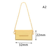 Metal Bag, Decorative Miniature Model, Dollhouse Accessories (Pack of 4)