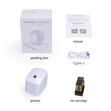 Handheld Portable Inkjet DIY Label Mini Printer