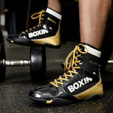 Mixed Combat Training, Wrestling, Soft Sole, High Top, Fitness, Lifting Shoes