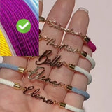 Personalized Name, Colorful Rope Chain Bracelet, Adjustable Hand Jewelry for Girls