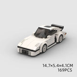 Porsche 930 Style Racing Car Building Blocks – DIY Model Kit Toy