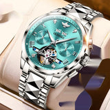 Luxury Men's Hollow Automatic Mechanical Waterproof Tide Watch