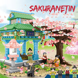 Girls' Assembled Bouquet Figures, Small Particle Building Block Toy Model