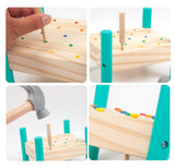 P-65 Hammer Table, Montessors Children Creative Ability, Kindergarten Nail Toy
