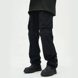 Men’s Loose Fit Cargo Pants – Straight Casual Large Pocket Utility Trousers