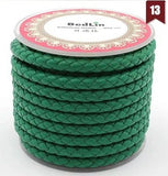 Handwoven Leather Cord for Bracelet and Necklace Making
