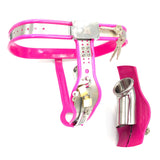 Unisex T Chastity Lock Set, Penile Chastity Belt