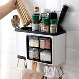 Multifunctional Kitchen, Wall-mounted Household Free Punching, Spice Box