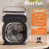 3-in-1 Portable Air Conditioner, Evaporative Air Cooler, LED Night Lights, Humidifier Fan for Home Office