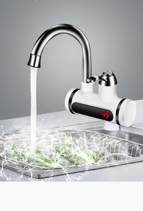 Kitchen Electric Water Tap, Water Heater Temperature Display, Cold Hot Water Faucet