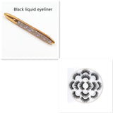 False Eyelashes, Self-adhesive Multicolor Eyeliner
