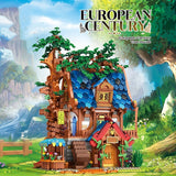 Street View, Medieval Tree House Building Model, Assembling Educational Toys