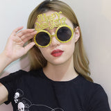 Creative Happy New Year Party Glasses Supplies Photo Props Holiday Dance Dress-up Funny Glasses