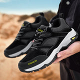 Lace-up Sneakers for Men, Casual Breathable Outdoor Hiking Running Sports Shoes