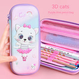 Three-dimensional Pencil Case, Primary School Kindergarten Cartoon Large Capacity Pencil Box